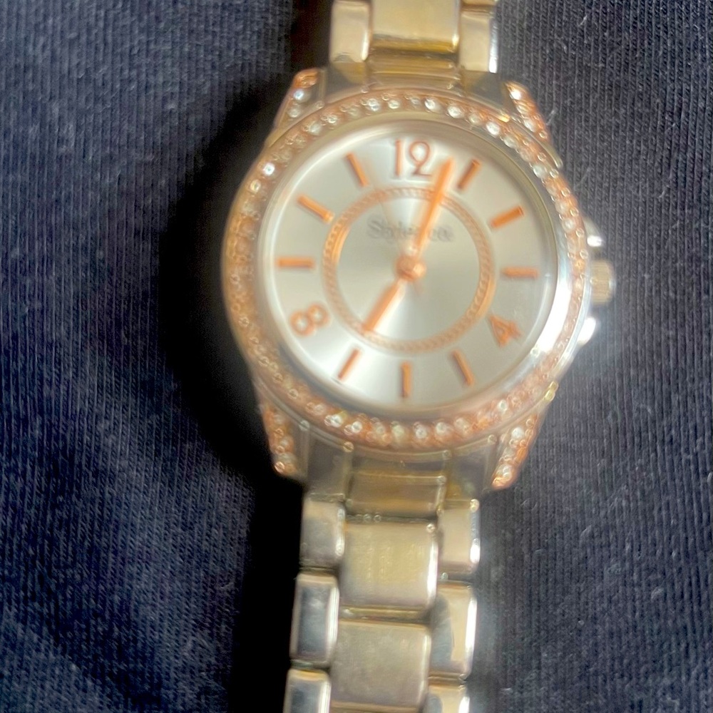 Style & Co stainless steel watch